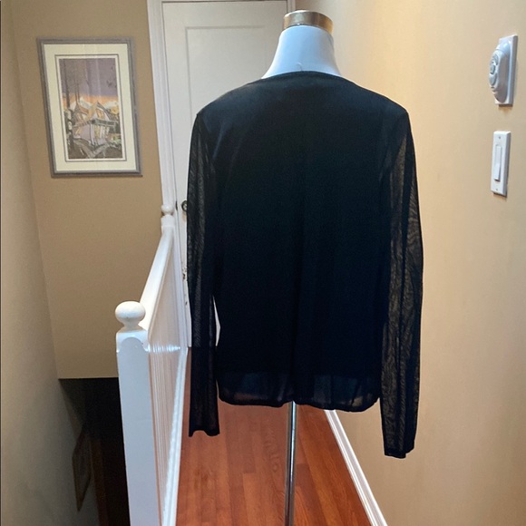 Elegant Black Sheer Woman’s Twin Set - Picture 2 of 8